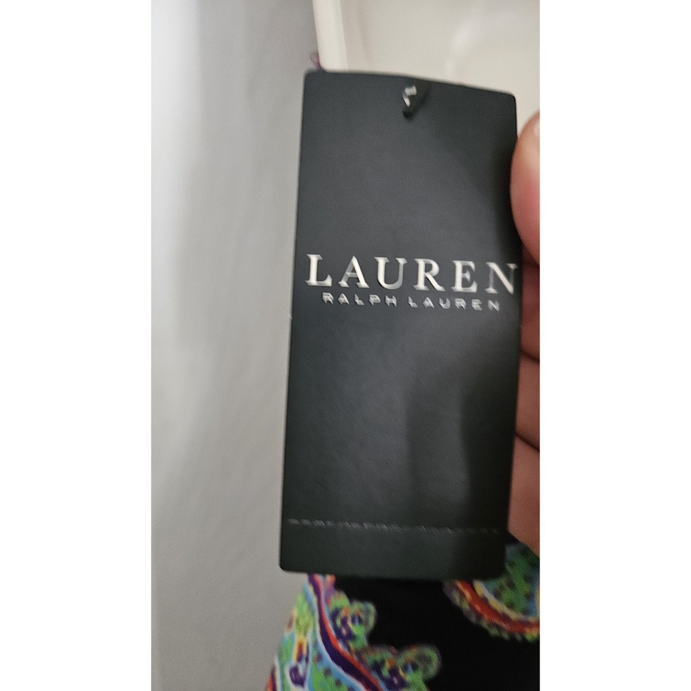 NWT Ralph Lauren halter one piece swimsuit paisley print multicolor size 8 - Picture 4 of 7